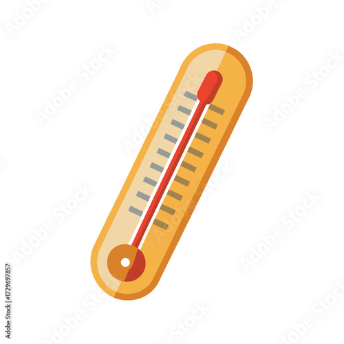 isolated baking thermometer on white background
