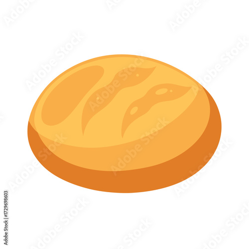 isolated bread dough on white background