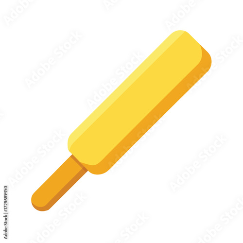isolated butter stick on white background