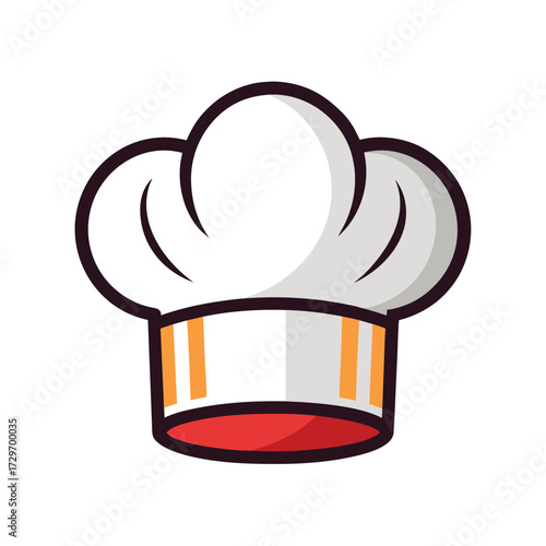 isolated chef hat on white background
