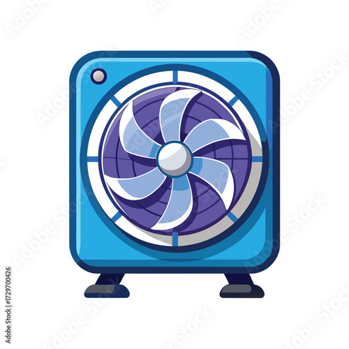 isolated cooling fan on white background
