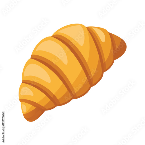 isolated croissant on white background
