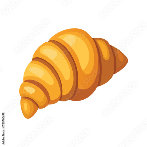 isolated croissant on white background