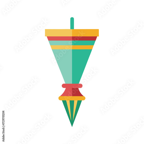 isolated decorating tip on white background