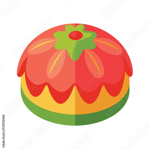 isolated fondant on white background