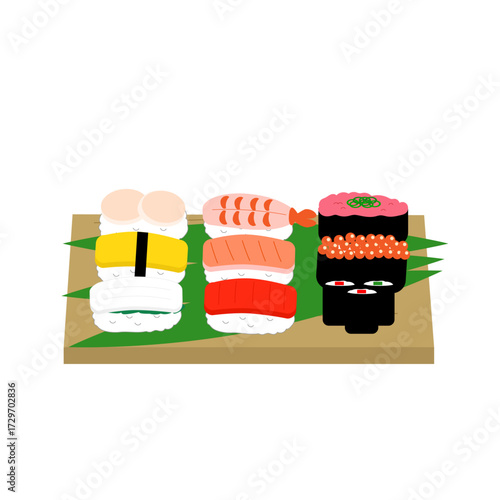 寿司のセットイラスト