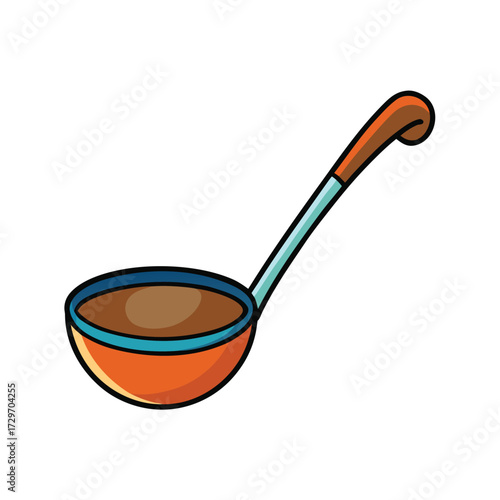isolated ladle on white background