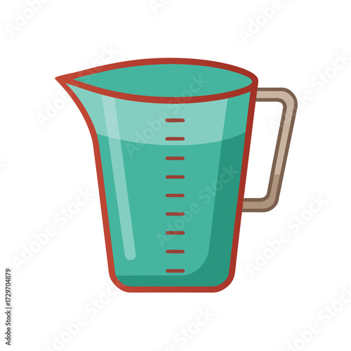 isolated measuring jug on white background