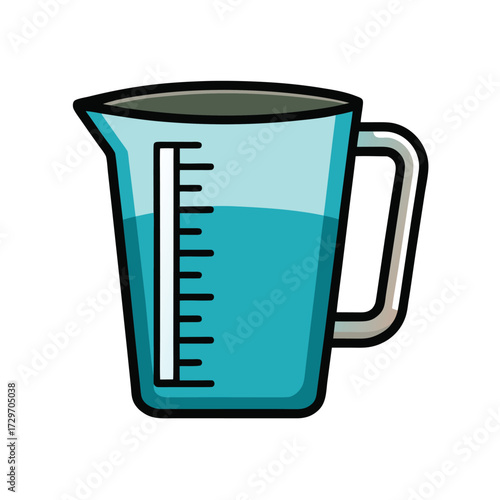 isolated measuring jug on white background
