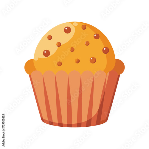 isolated muffin mix on white background