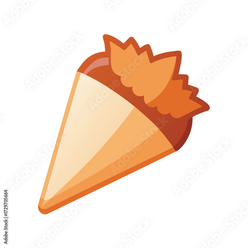 isolated pastry bag on white background
