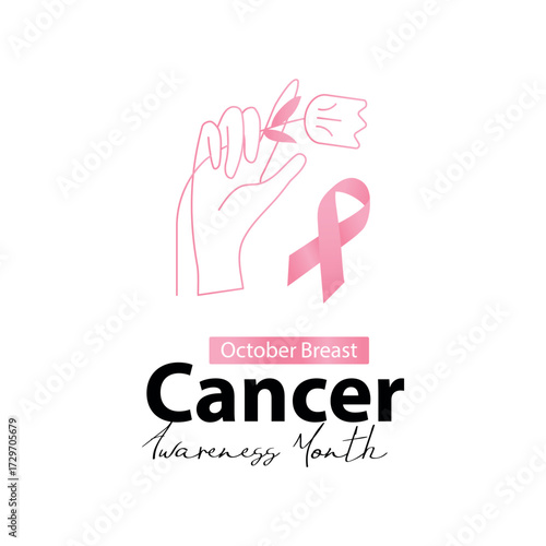 Breast Cancer awareness month (BCAM) banner or poster design with pink silky ribbon. is observed every year in October. Health care concept. Card, background design.