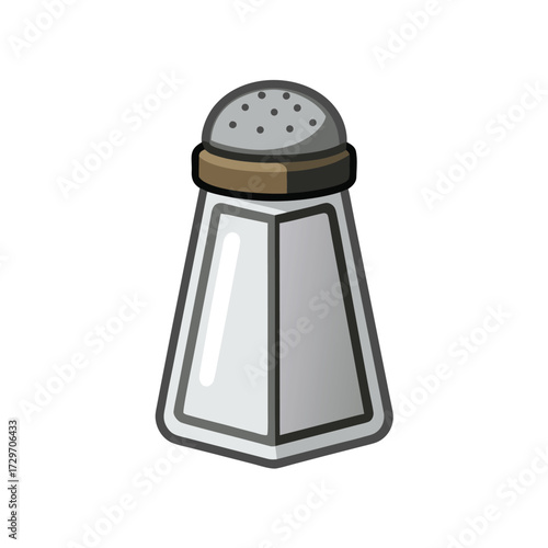 isolated salt shaker on white background