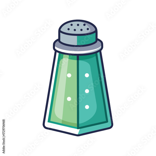 isolated salt shaker on white background