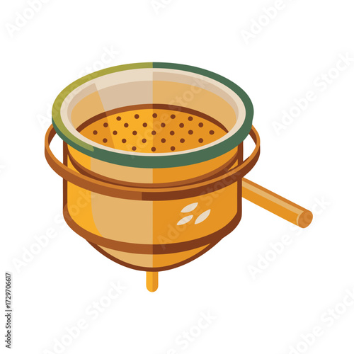 isolated sifter on white background