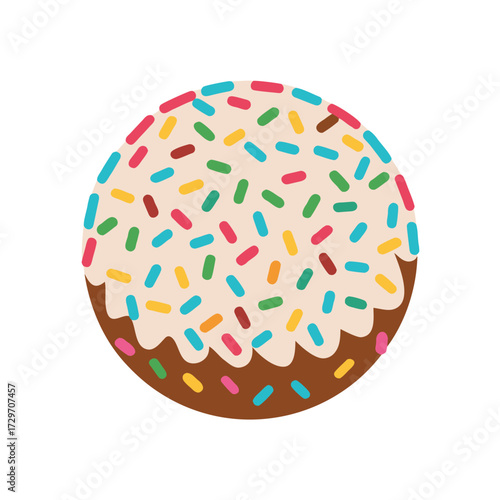isolated sprinkles on white background