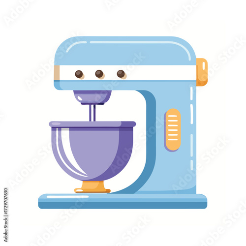 isolated stand mixer on white background