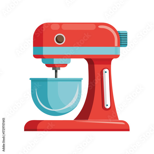 isolated stand mixer on white background