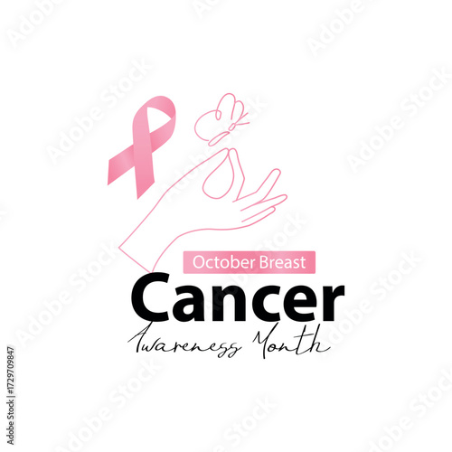 Breast Cancer awareness month (BCAM) banner or poster design with pink silky ribbon. is observed every year in October. Health care concept. Card, background design.