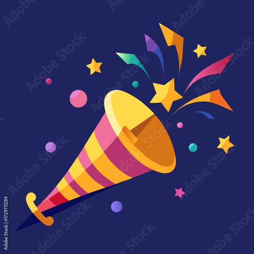 cartoon rocket in space