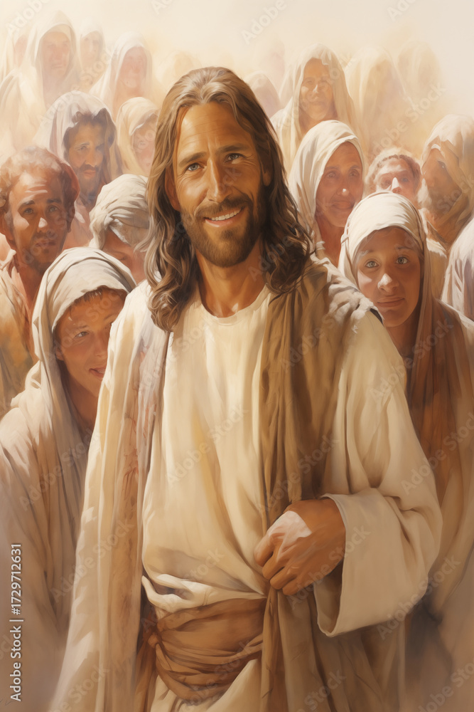 Naklejka premium Illustrations of the Life of Christ