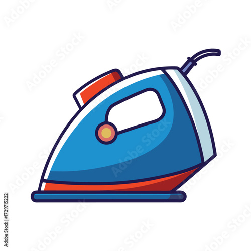 isolated electric iron on white background