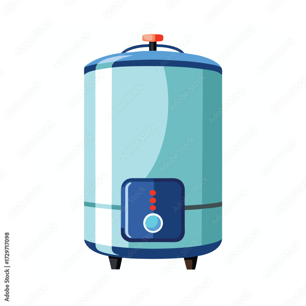 Fototapeta premium isolated electric water heater on white background