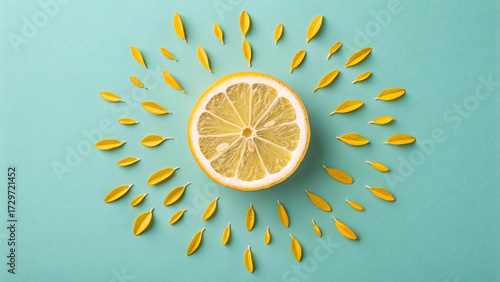 Bright lemon sun offers a refreshing burst of summer vitality.