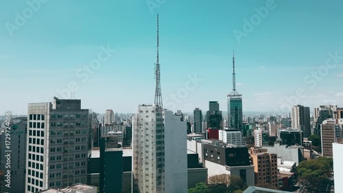 São Paulo skyline view from Paulista Avenue lookout