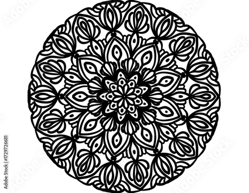 mandala round ornament