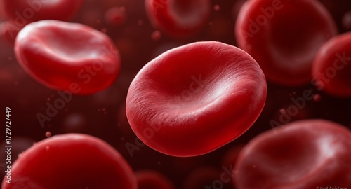 Blood Cell Detail Microscopic View of Red Corpuscles