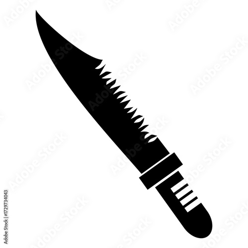 Sword vector silhouette , clip art, and symbol. Shilhouette of sword concept and simple design.
