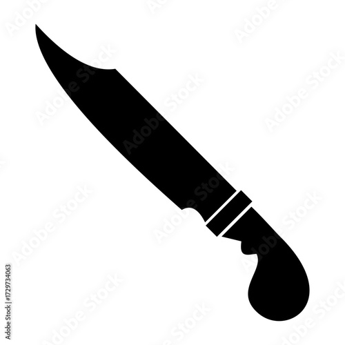 Sword vector silhouette , clip art, and symbol. Shilhouette of sword concept and simple design.