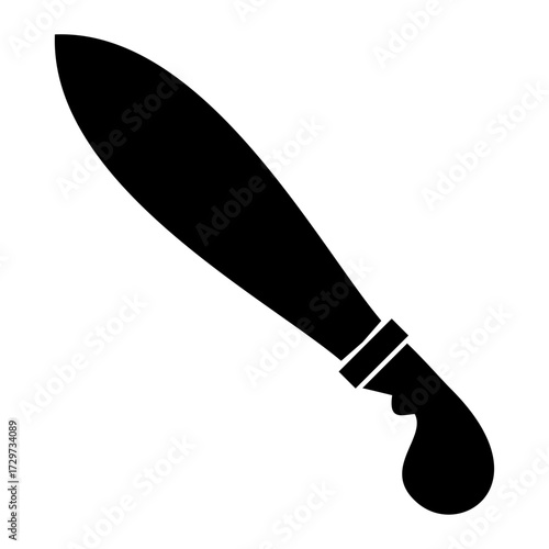 Sword vector silhouette , clip art, and symbol. Shilhouette of sword concept and simple design.