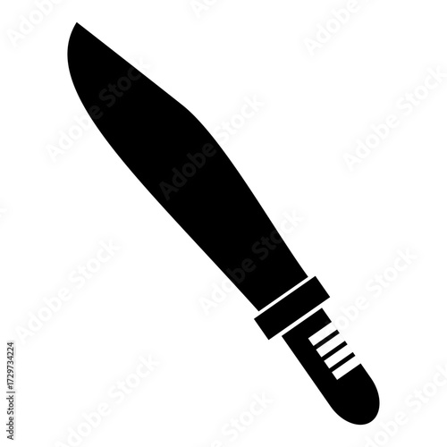 Sword vector silhouette , clip art, and symbol. Shilhouette of sword concept and simple design.
