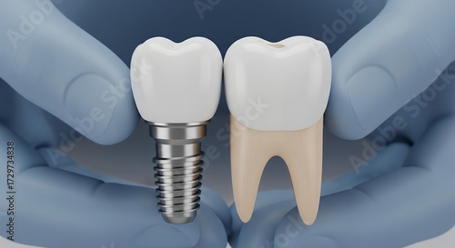 Dental Implant vs Natural Tooth Comparison