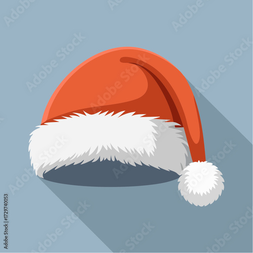 Festive red hat with soft fur trim, perfect for Christmas cheer