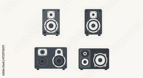 Four Different Types of Speakers.