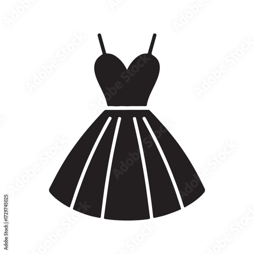 Cocktail Dress Variant Stylish Solid Icon