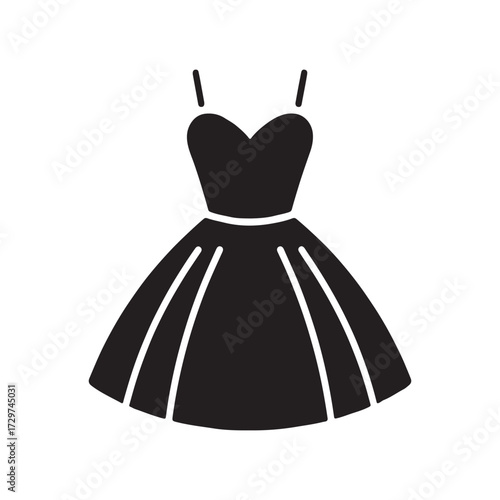 Cocktail Dress Variant Modern Solid Symbol