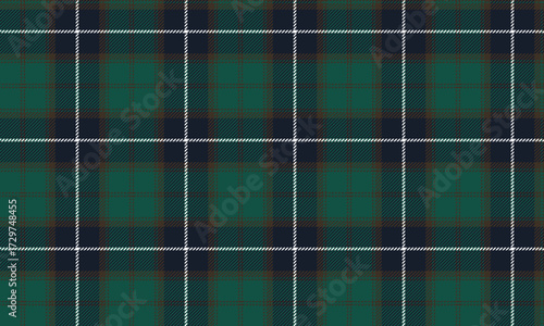 This seamless plaid pattern, in green, blue, brown, and white, offers a classic and contemporary feel. It's perfect for designing clothes, skirts, and pants, all in a simple yet unique style.
