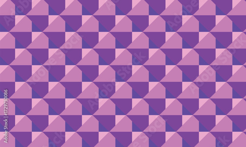 A seamless geometric vector pattern with colorful triangle and square shapes for an abstract mosaic background design