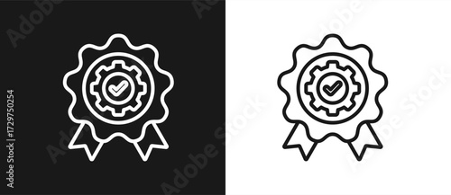 Quality Management In Black And White Background