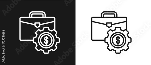 Business Management In Black And White Background