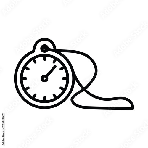 Time and Clock line Icon vector