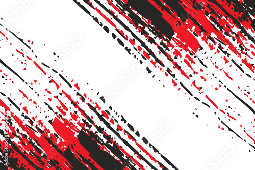 black white and red grunge texture background. vector illustration