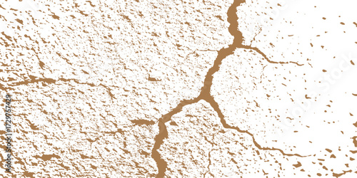Old, cracked grunge wall texture with rough concrete and stone pattern on the dirty surface