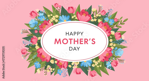 Celebrate your amazing mom with this beautiful floral happy mothers day greeting.