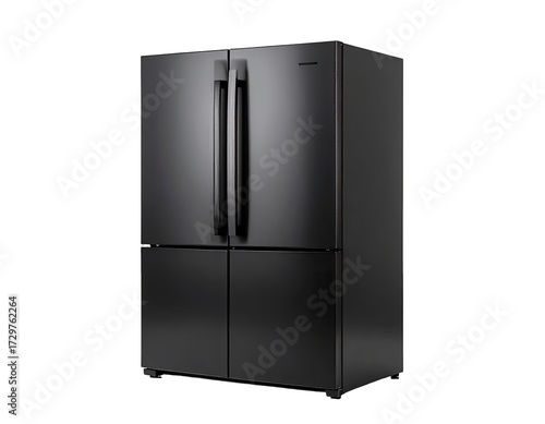 Modern black refrigerator (2)