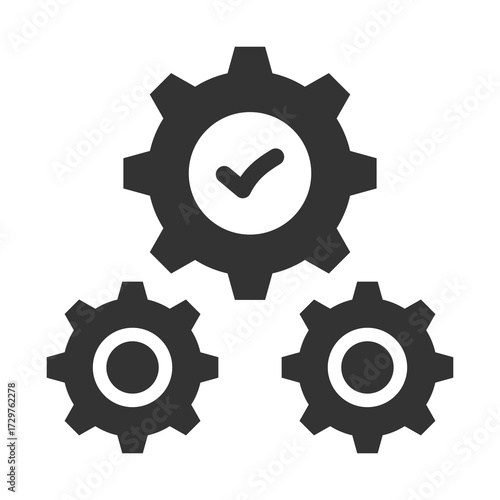 Execution Icon Glyph Style. Vector Illustration Design